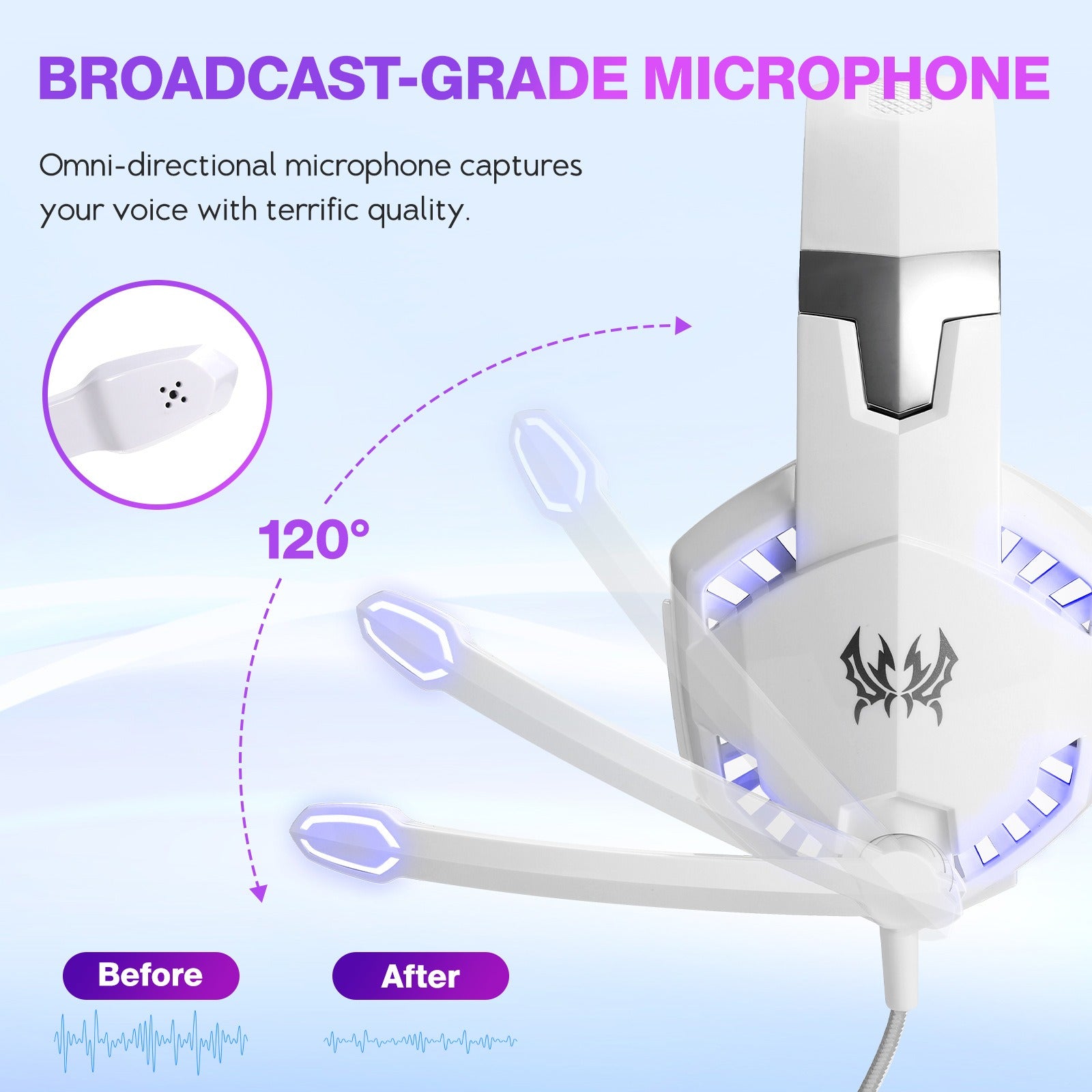 G2000 Head Mounted Wired Gaming Earphones Computer Esports White (dual plug version) Headphones Best Selling Products
