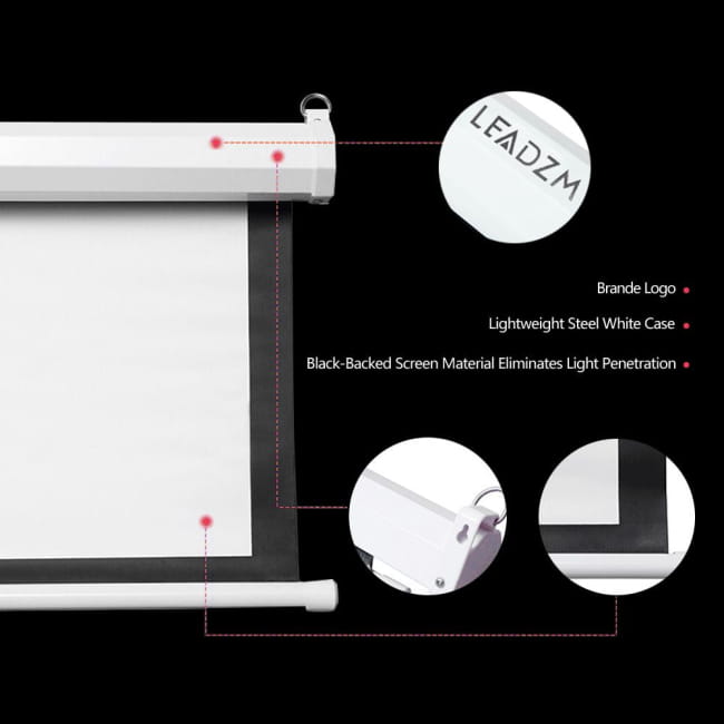 100’’ 4:3 80’’ x 60’’ Viewing Area Motorized Projector Screen As Pic Best Selling Products
