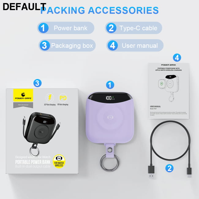 10000mAh Portable Charger Built-in 2 Cables (Type-C & Best Selling Products
