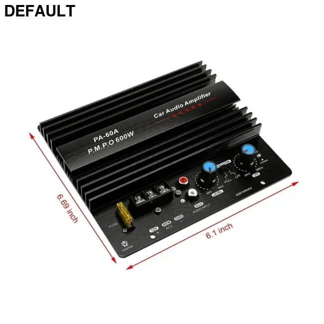12V 600W Mono Car Audio Amplifier Powered Subwoofer Bass Amplifiers Motor Vehicle