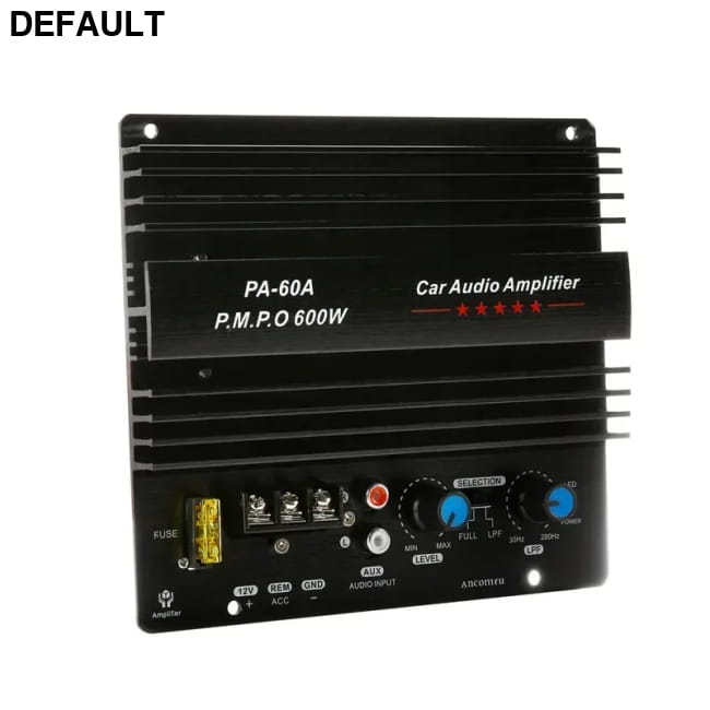 12V 600W Mono Car Audio Amplifier Powered Subwoofer Bass Amplifiers Motor Vehicle