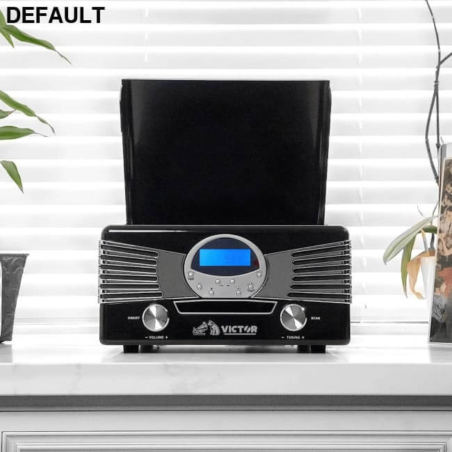 Victor Diner 7-in-1 Turntable Music Center Home Theater Systems Stereo