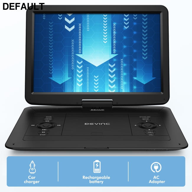 TENKER 17.9 Inch Portable DVD Player with 15.6 Swivel Screen 15.6’’ / US Players & Blu-ray