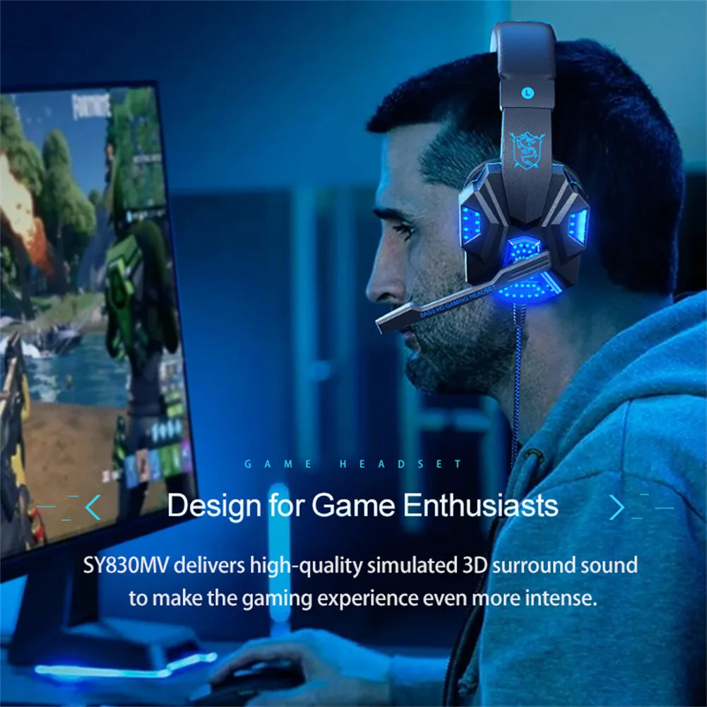 Earphones for wired laptops dedicated earphones gaming and esports comfortable to wear head mounted headphones Wired