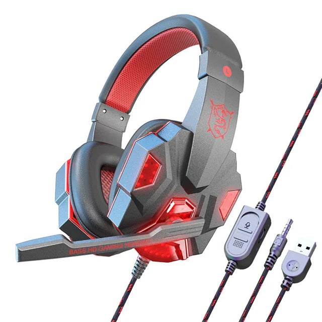Earphones for wired laptops dedicated earphones gaming and esports comfortable to wear head mounted headphones black