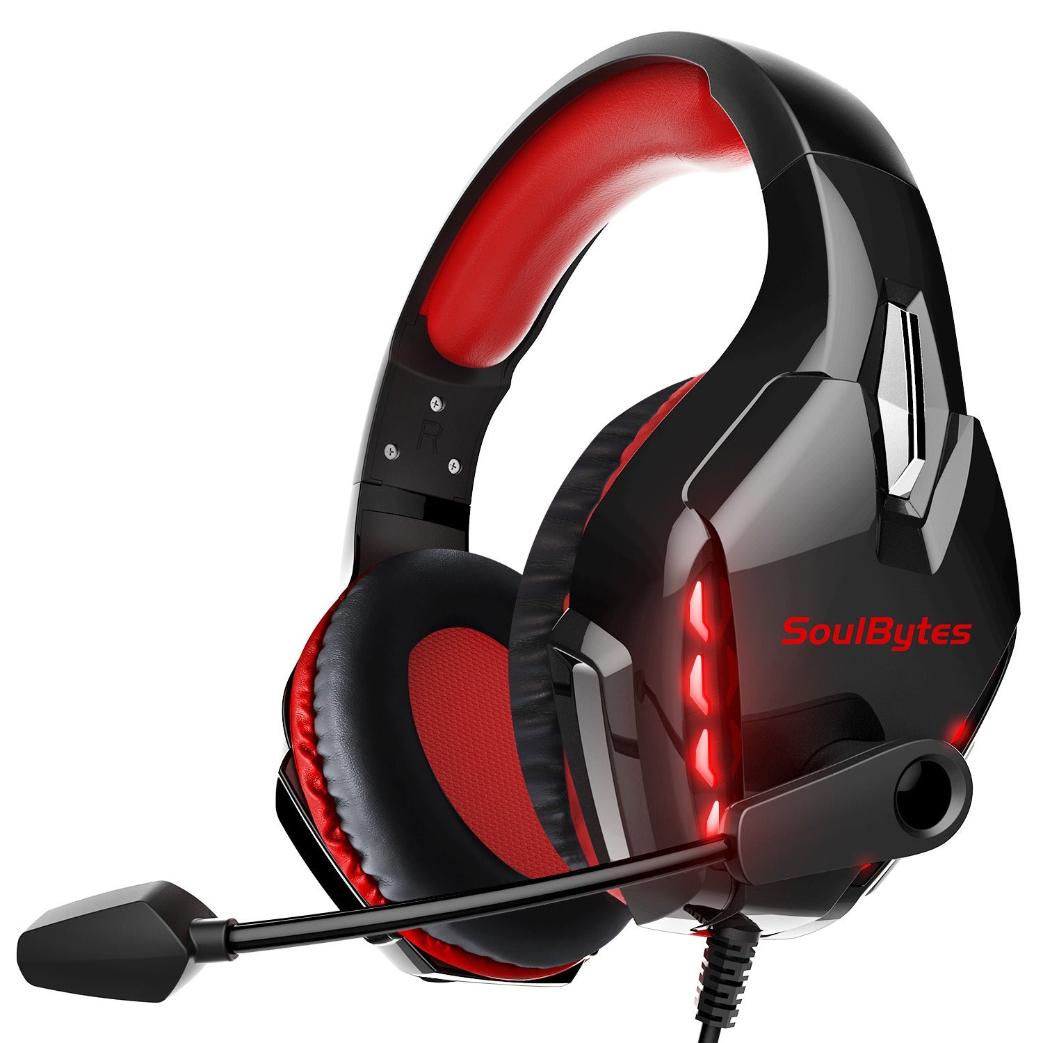 S11 Head mounted Gaming Chicken Earphones Wired Control Esports Luminous Computer Black Red Headphones Best Selling