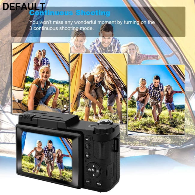 2.7K HD D1 Camera with 24mp Photographic Zoom Rotating Screen Digital Cameras Compact