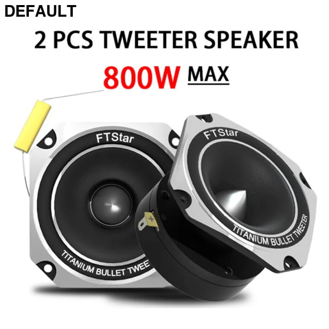 Hirucy 3 Inch Car Speakers Titanium Power 800W Range Frequency Pair CHINA Tweeters