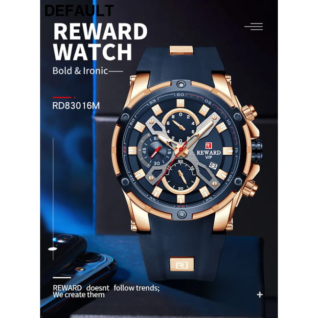 REWARD Luxury Brand Chronograph Sport Watch Quartz for Men Watches