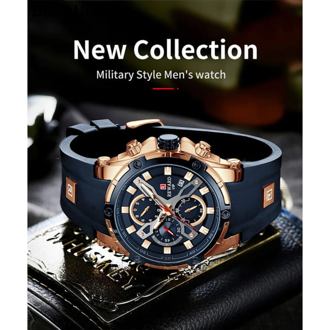 REWARD Luxury Brand Chronograph Sport Watch Quartz for Men Watches