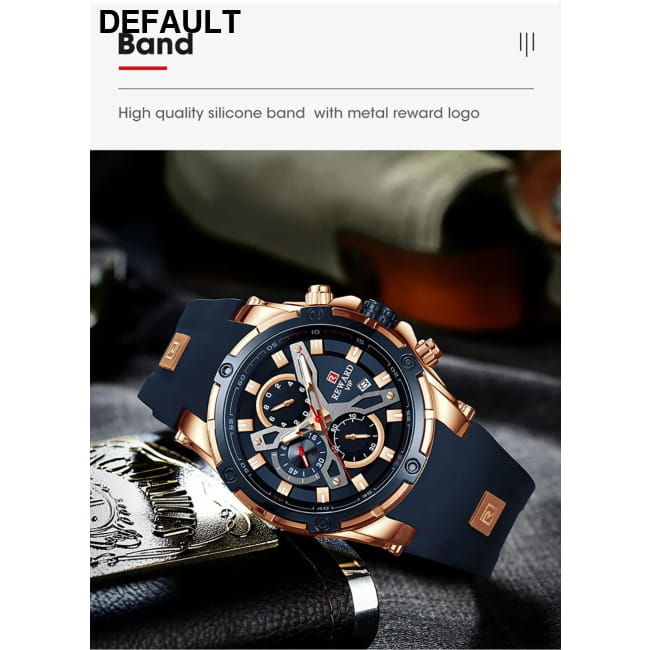 REWARD Luxury Brand Chronograph Sport Watch Quartz for Men Watches