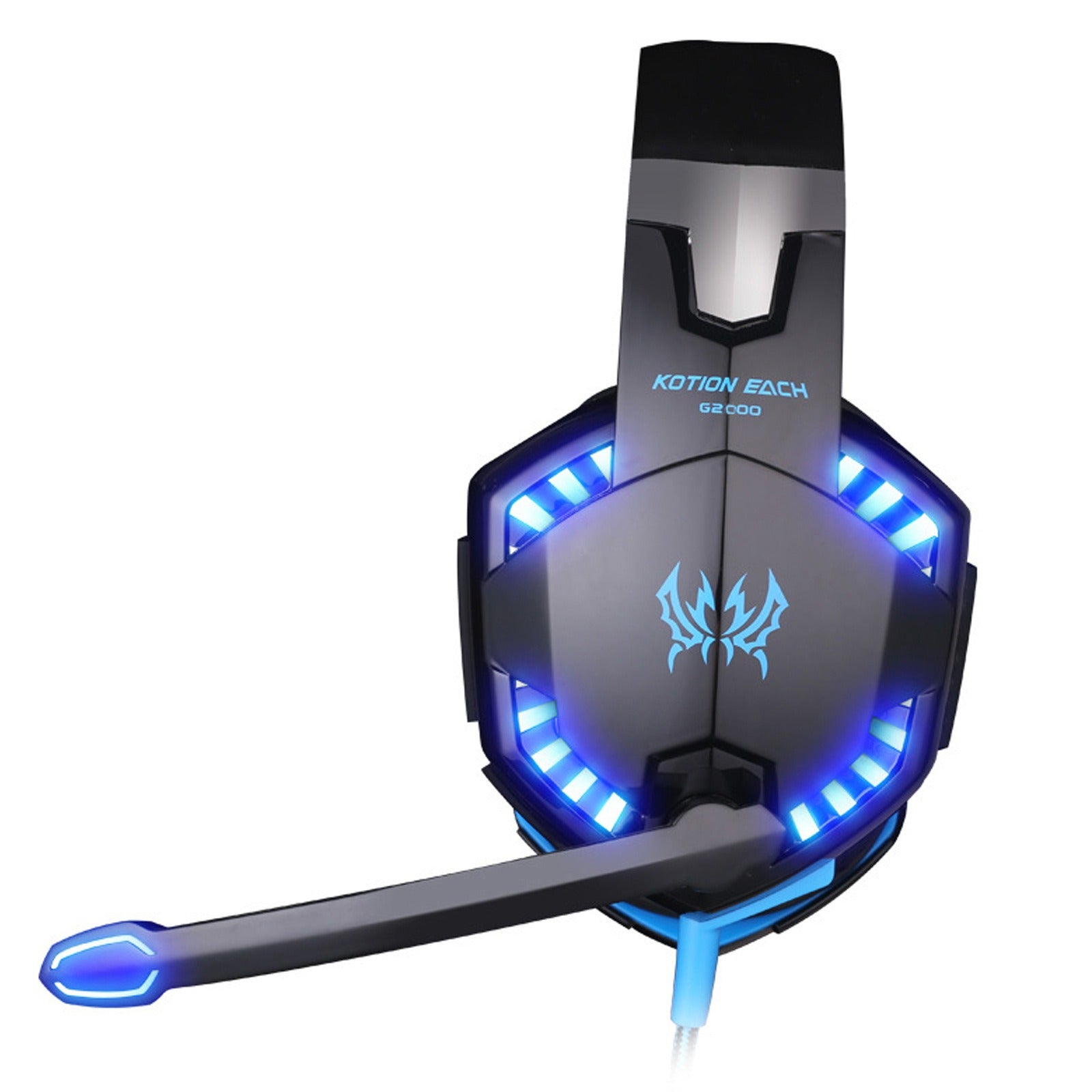 G2000 Head Mounted Gaming Earphones with Wired Illumination Heavy Bass Computer Esports PS4 Headphones Best Selling