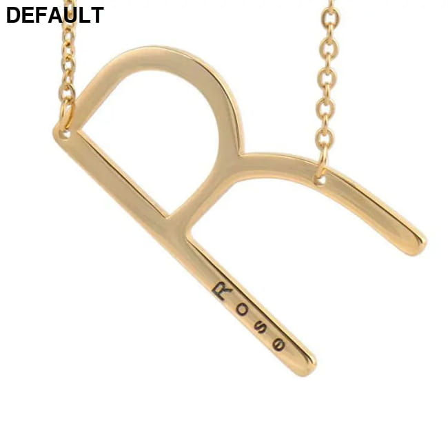 26 English Letter Pendant European Titanium Steel Necklace Sterling Silver Necklaces