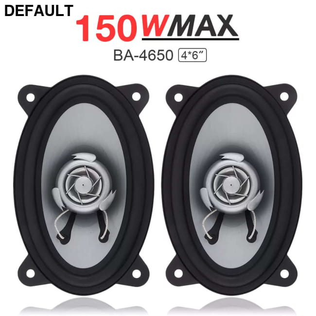 2pcs 4X6 Inch 150W Car Speaker Automobile One Color / Size Speakers Coaxial
