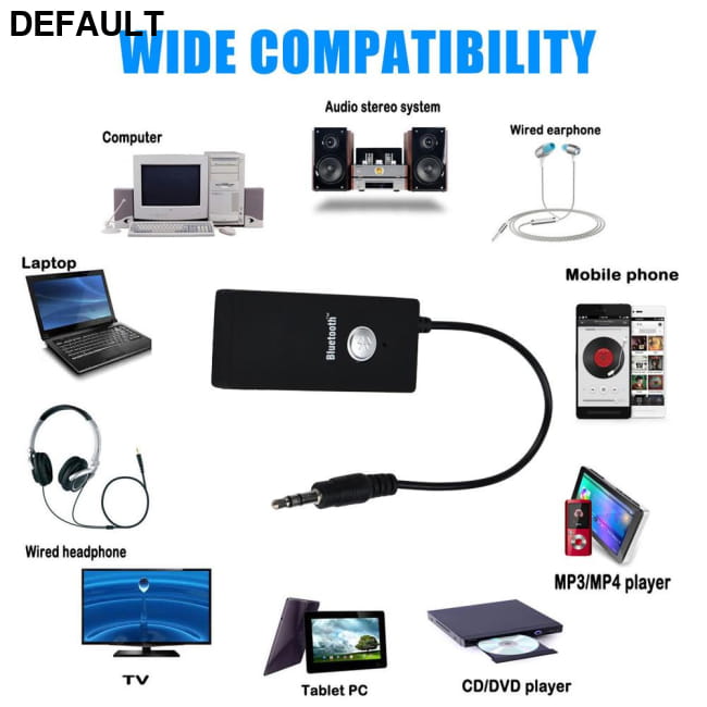 2pcs A2DP Wireless Bluetooth Dongle Adapter Reciever 3.5mm HiFi Stereo Audio New FM Transmitters Adapters