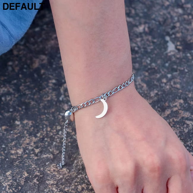 2Pcs Sun Moon Charm Magnet Attraction Stainless Steel Women Bracelets Best Selling Products
