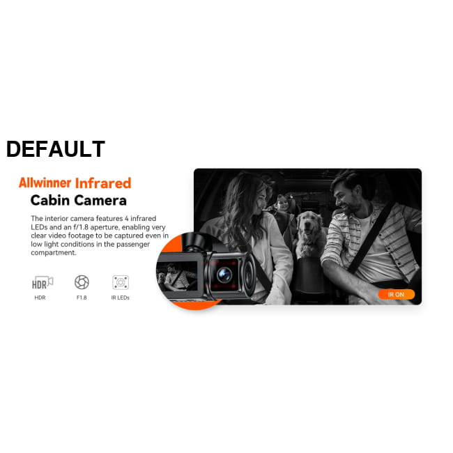 3 Channel Car DVR UHD 4K 3-Lens Inside Vehicle Dash Cam Audio Receiver Video Cameras