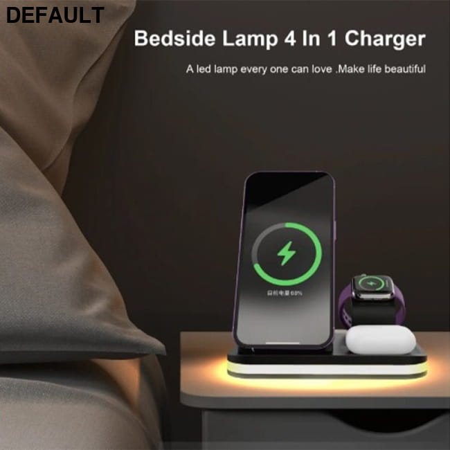 3-in-1 Fast Wireless Charging Station for iPhone 12/13/14 Black Car Accessories Electronics