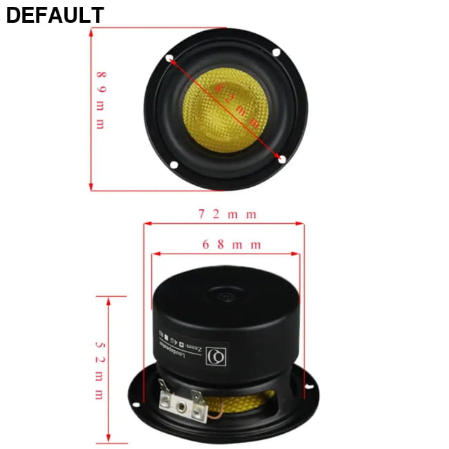 3 Inch 50W 4Ohm Subwoofer Fiber Glass Super Loudspeaker Powerful Low 1piece to / CHINA Car Subwoofers & Enclosures