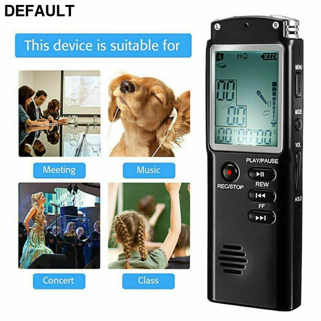 32G Voice Activated Mini Digital Sound Audio Recorder and MP3 Player Recorders