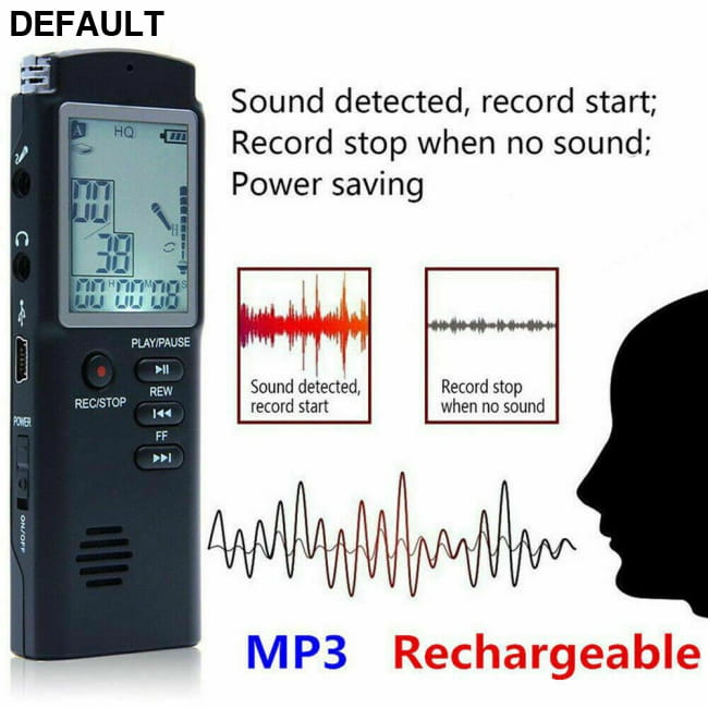 32G Voice Activated Mini Digital Sound Audio Recorder and MP3 Player Recorders