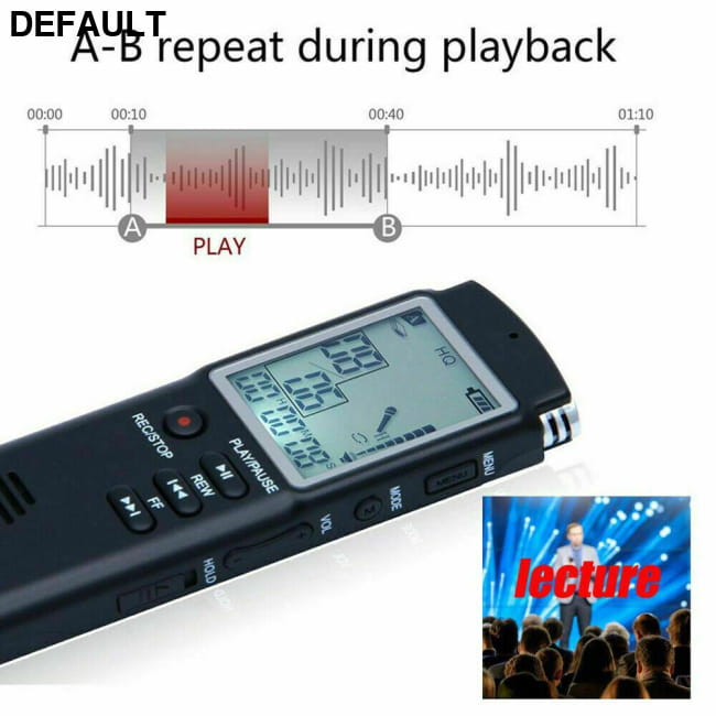 32G Voice Activated Mini Digital Sound Audio Recorder and MP3 Player Recorders