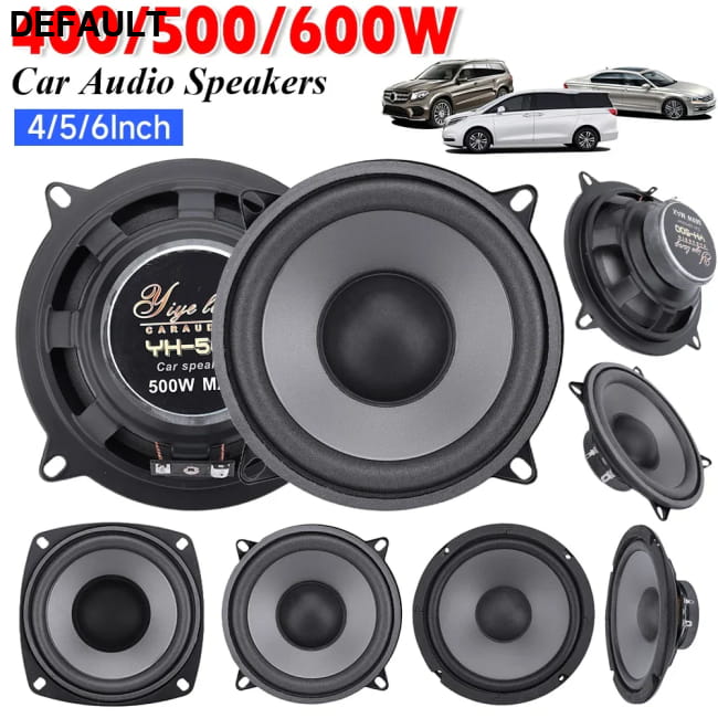 4/5/6 Inch Car Speakers 400-600W 2-Way Vehicle Door Audio 6 Coaxial
