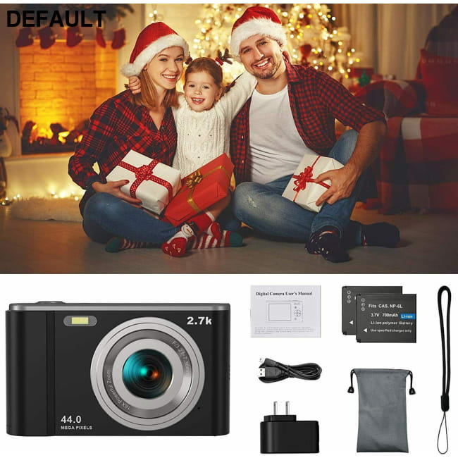 44MP Small Digital Camera for Photography Beginners Kids with Face Detection Cameras & Optics