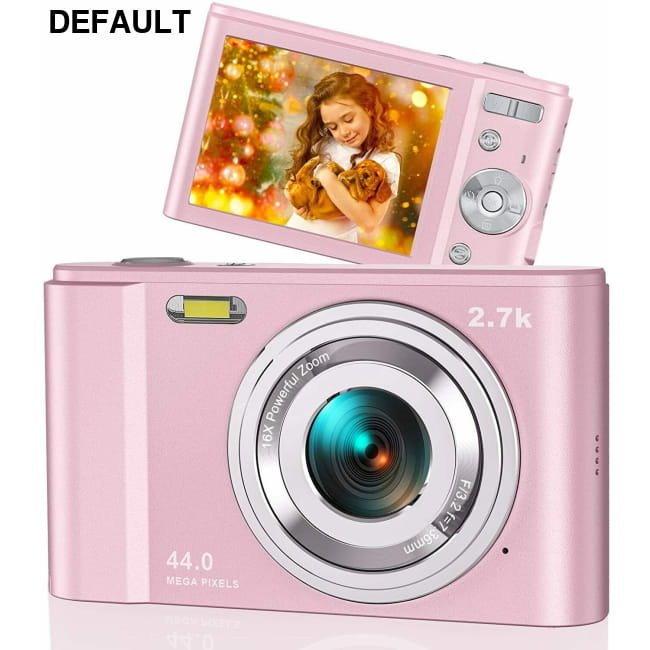 44MP Small Digital Camera for Photography Beginners Kids with Face Detection Pink / China Cameras & Optics