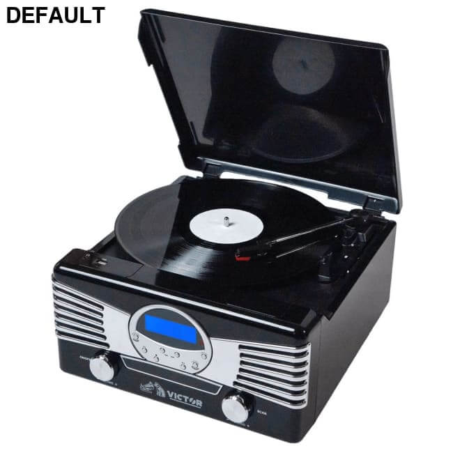 Victor Diner 7-in-1 Turntable Music Center Black / US Home Theater Systems Stereo