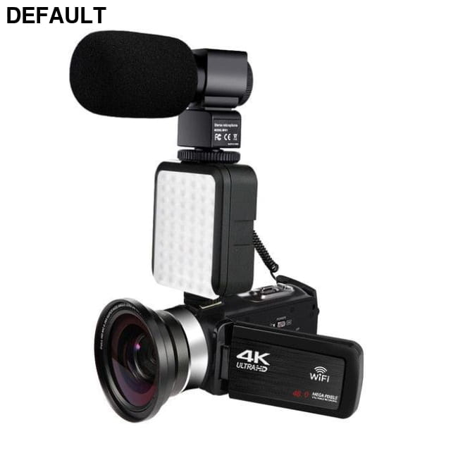 Komery 48MP 4K WiFi Camcorder with Image Stabilization AF1 Mic Lens Light / 128G SD Card Digital Camcorders