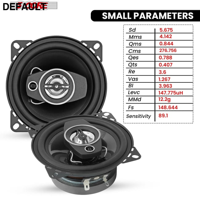 5 Core 2 Way 4’ Car Stereo Speakers 250W Pair Coaxial Best Selling Products