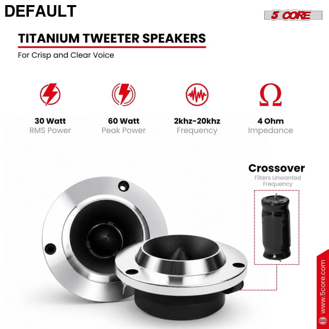 5 Core 6.5’’ Mid-Range Replacement 2Pc Pro Audio Car Speaker Speakers Best Selling Products