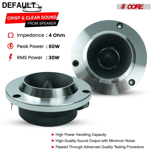 5 Core 6.5’’ Mid-Range Replacement 2Pc Pro Audio Car Speaker Speakers Best Selling Products