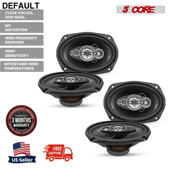 5 Core 6x9 Car Speaker Audio 2-Way/ 4-Way Coaxial w Speakers Best Selling Products
