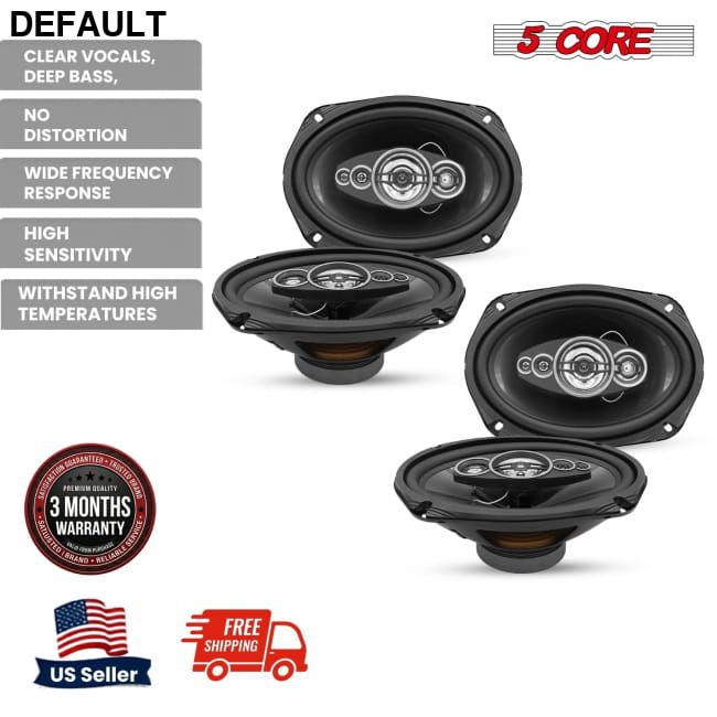 5 Core 6x9 Car Speaker Audio 2-Way/ 4-Way Coaxial w Speakers Best Selling Products