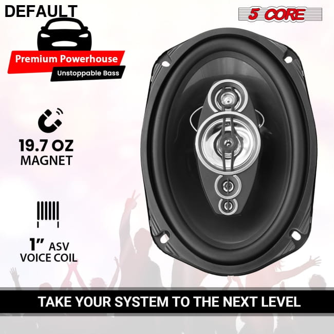 5 Core 6x9 Car Speaker Audio 2-Way/ 4-Way Coaxial w Speakers Best Selling Products