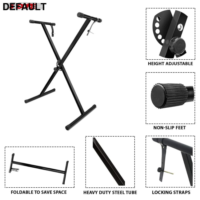 5 CORE Keyboard Stand Single X Style Adjustable Digital Best Selling Products