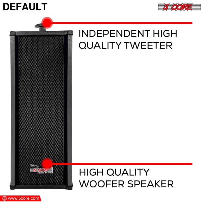 5 CORE Outdoor Speakers Pair Stereo in Wall Speaker 100W 15TG 2Pcs Home Theater Electronics