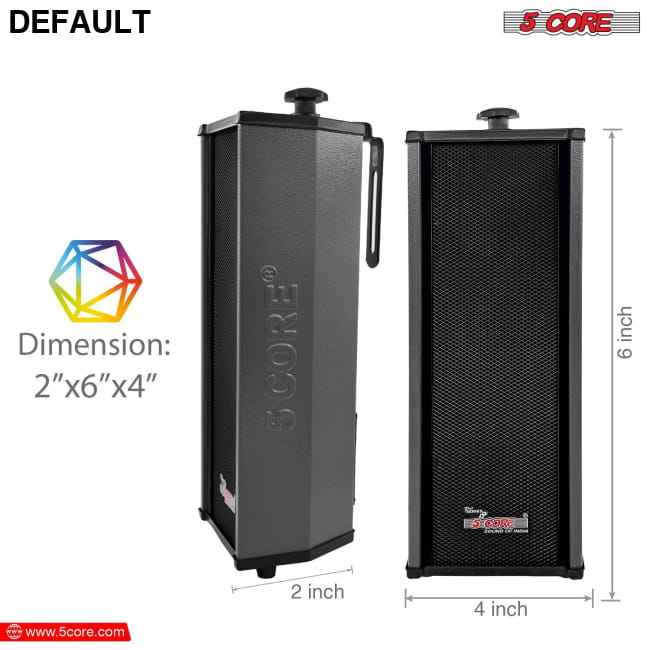 5 CORE Outdoor Speakers Pair Stereo in Wall Speaker 100W 15TG 2Pcs Home Theater Electronics