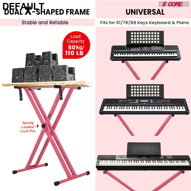 5 CORE Piano Keyboard Stand Double X Style Heavy Duty Best Selling Products