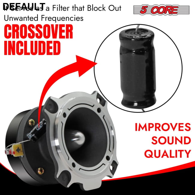 5 Core Tweeters Speakers Car Audio Pair 4 Ohm 3.5 Inch Best Selling Products