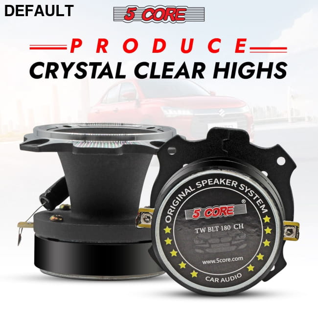 5 Core Tweeters Speakers Car Audio Pair 4 Ohm 3.5 Inch Best Selling Products
