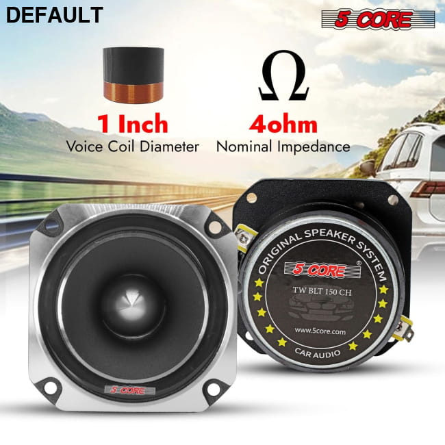 5 Core Tweeters Speakers Car Audio Pair 4 Ohm 3.5 Inch Best Selling Products