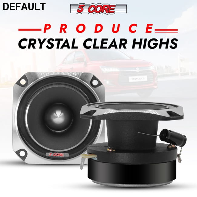 5 Core Tweeters Speakers Car Audio Pair 4 Ohm 3.5 Inch Best Selling Products