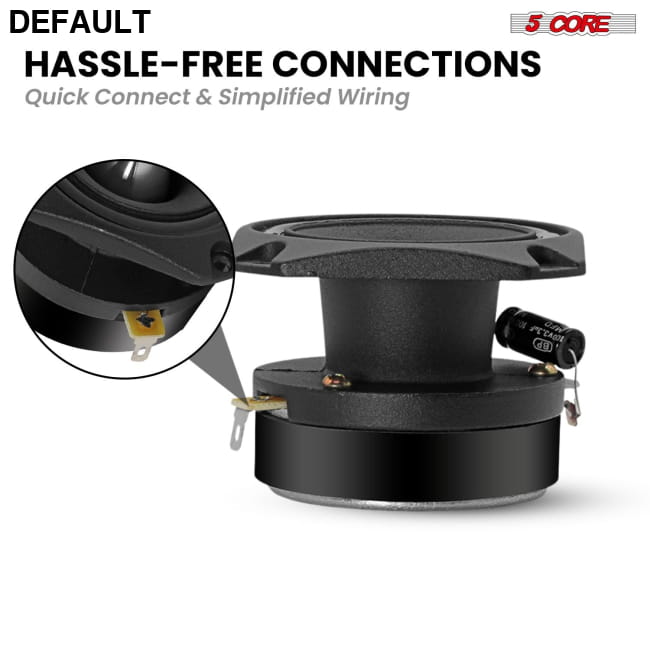 5 Core Tweeters Speakers Car Audio Pair 4 Ohm 3.5 Inch Best Selling Products