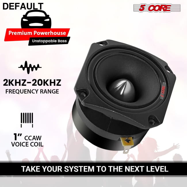 5 Core Tweeters Speakers Car Audio Pair 4 Ohm 3.5 Inch Best Selling Products