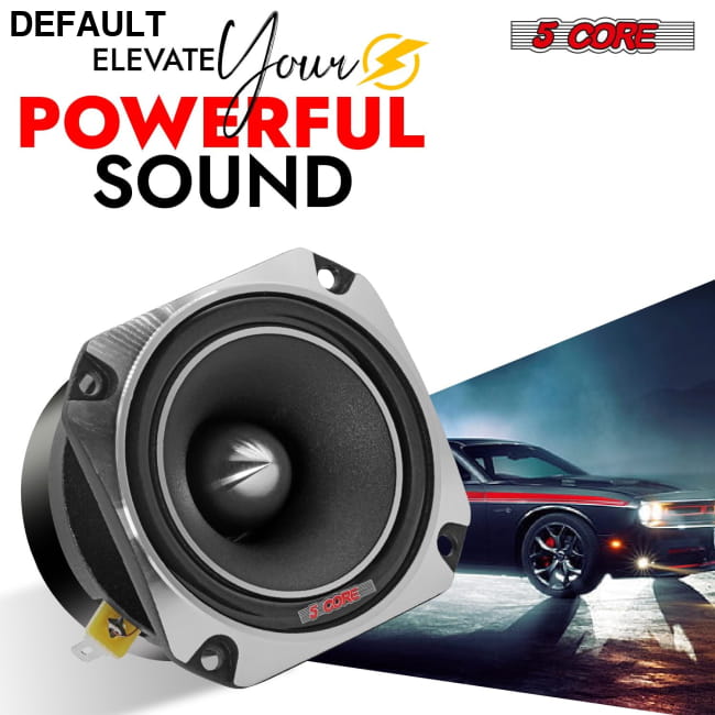 5 Core Tweeters Speakers Car Audio Pair 4 Ohm 3.5 Inch Best Selling Products