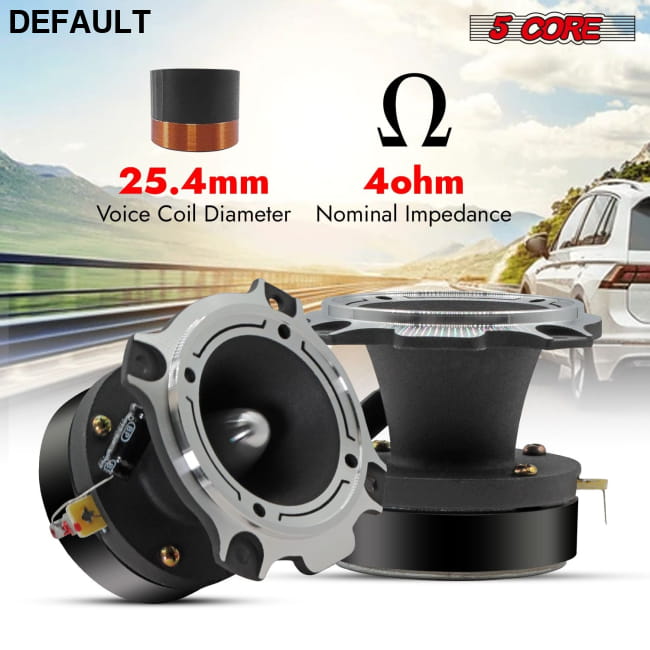 5 Core Tweeters Speakers Car Audio Pair 4 Ohm 3.5 Inch Best Selling Products