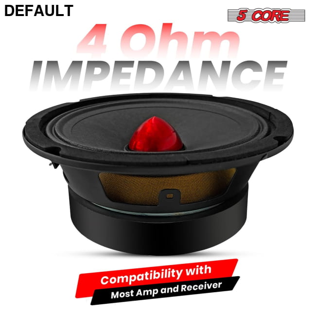 5Core 6.5 Inch 2Pcs Midrange Door Speaker 360W Subwoofer w Car Speakers Best Selling Products